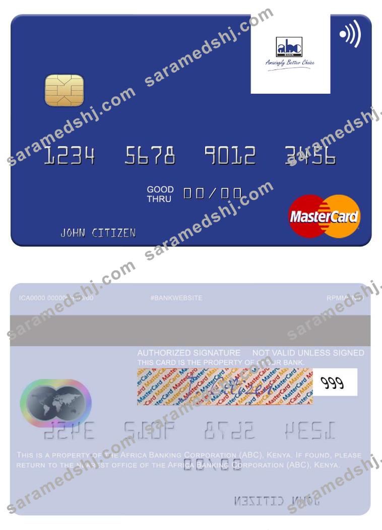 Africa Banking Corporation (ABC) Kenya mastercard